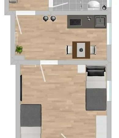 Sad213 - Smarte Monteurwohnung In Super Lage Apartment Schwandorf in Bayern